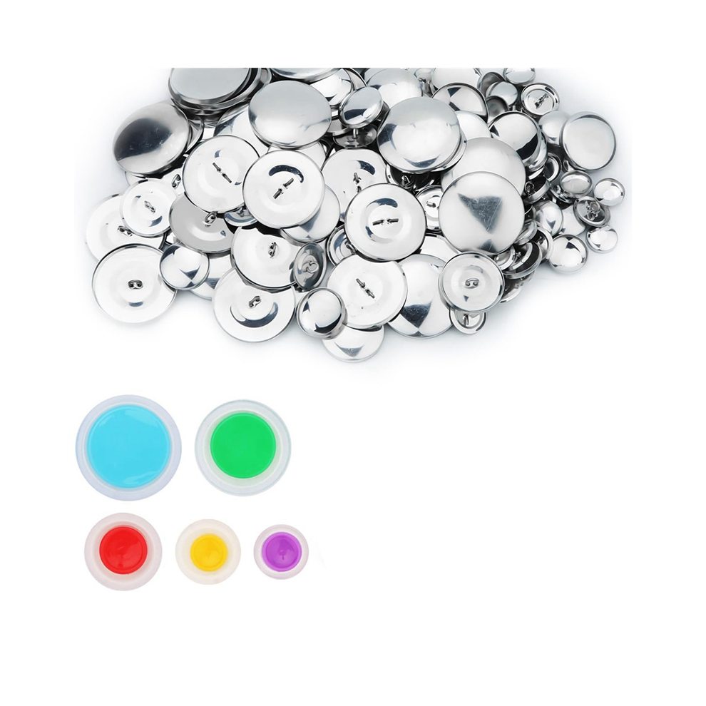 100 Copri Pulsanti, Con 5 Pulsanti Di Diverse Dimensioni E Strumenti