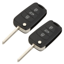 Set mit 2 Austauschbefehlen und 3 Tasten für biegsamen und klebefreien Autoschlüssel, kompatibel mit I20 und I30