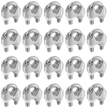 Metall-Serre-Cable 3/8 Po, Serrage-Collier aus Edelstahl M10, 20 Stück