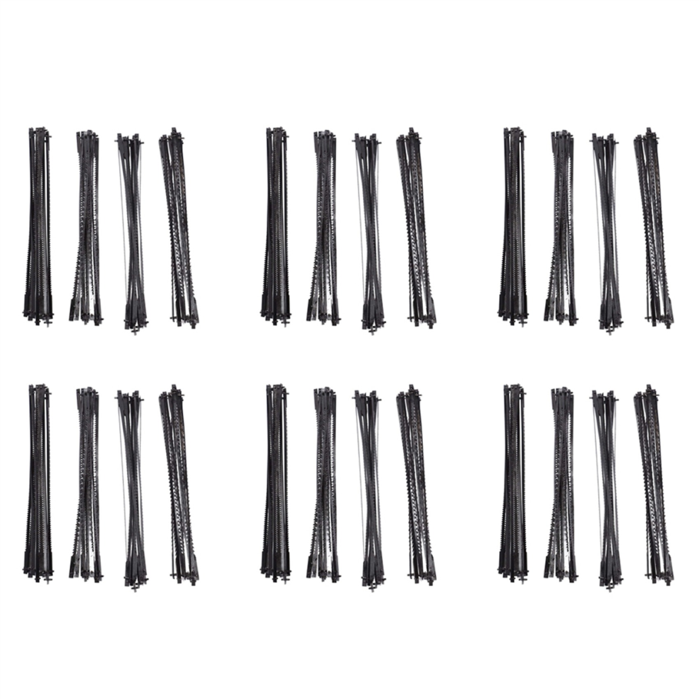 Lot de 72 lames de scie à chantourner à broches de 5 pouces TPI 10/15/18/24 Accessoires pour outils électriques pour bricoleurs du bois