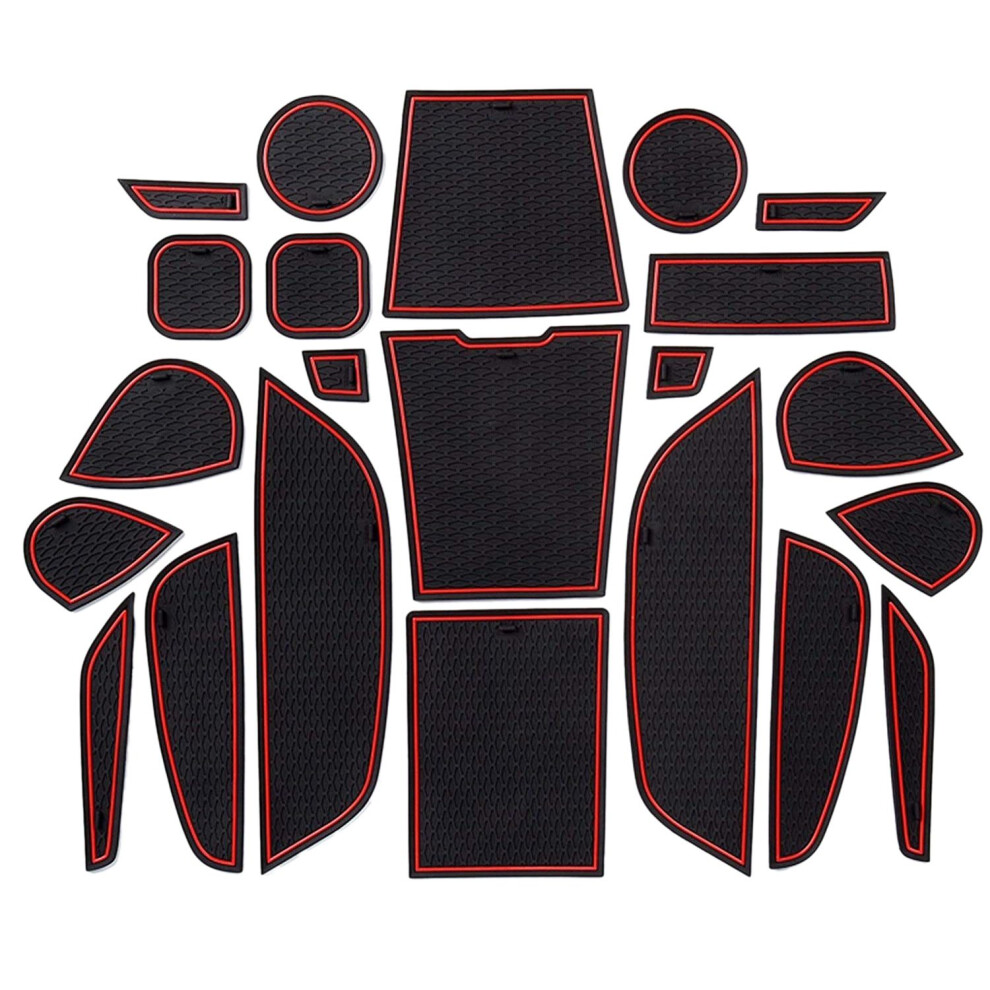 Tapis antidérapants en caoutchouc pour fentes de portière de voiture pour X5 X6 F15 F16 2014-2019