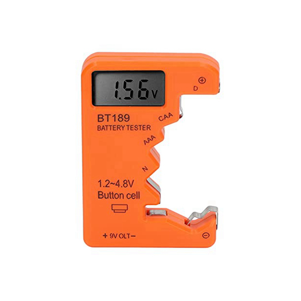 Tester Per Batterie Aa Da 9 V, 4 Pezzi, Nero