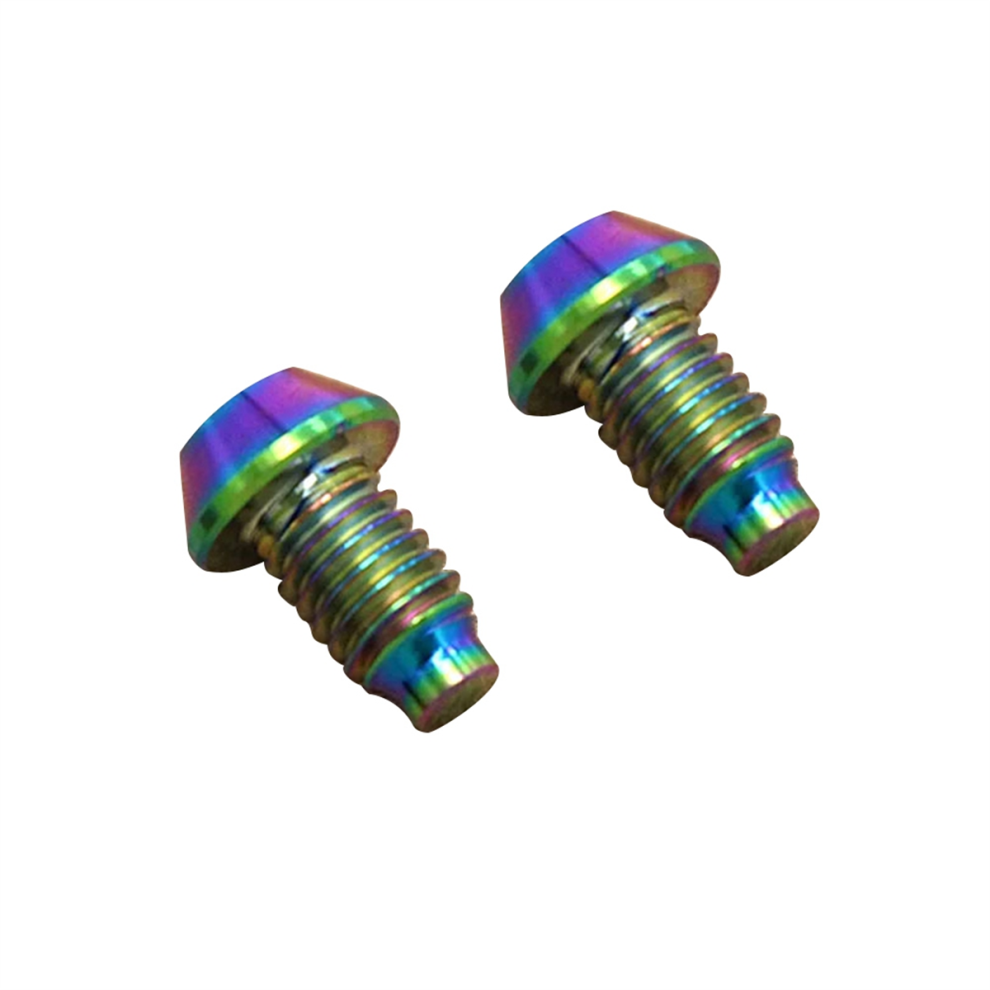 Lot de 2 vis de frein à disque hydraulique TC4 pour vélo - Couleurs éblouissantes