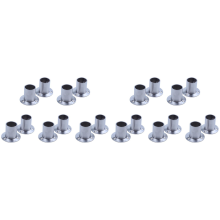 Staffa di supporto per asta di guida in acciaio inossidabile da 25 mm per armadio, 20 pezzi