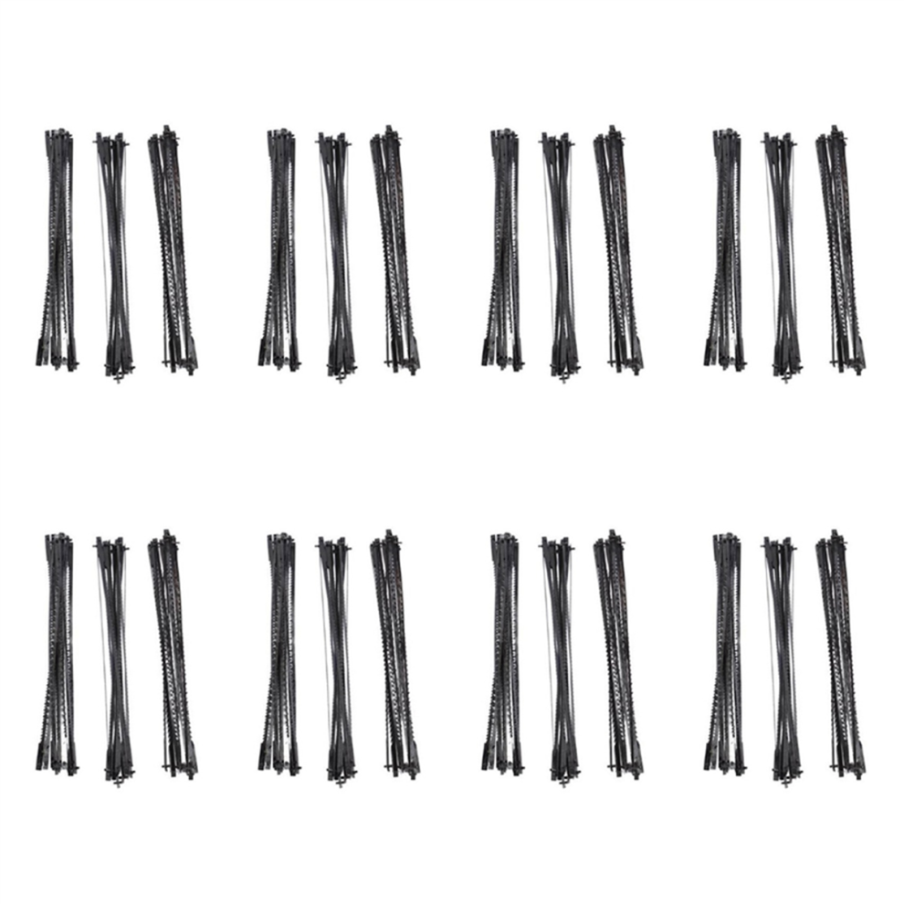 Lames de scie à chantourner 288 pièces 127 mm en acier au carbone avec broche 15/18/24 dents coupe fine standard