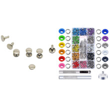 480 Ensembles d'illets 3/16 Pouces Kit Métallique Multicolore für Taschen, Chaussures, Vêtements