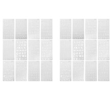 24 Pcs Alphabet Stencils Reusable Letter Painting Plastic DIY Drawing Spraying Scale Templates