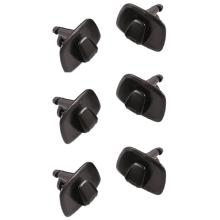 6 stuks zwarte ABS-dakhaken voor auto's, kledinghangerhaken en sierlijsten voor V90, S90, XC40, XC60 en XC90 (2015-2020)