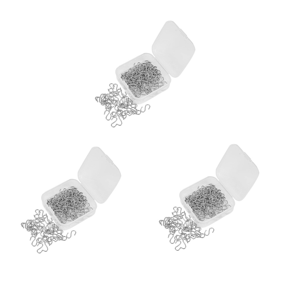 450 Pieces Mini S Hooks Connectors Metal S-Shaped Wire Hook Hangers For Diy Crafts, Hanging Jewelry, Key Chain And Tags 4853799477500