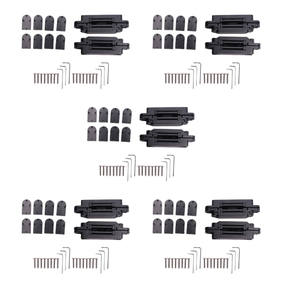 10Pcs 6 Inch Concealed Door Hinges 180 Degree Swing Hinge 3 Way Adjustable Butt A 4852689279187