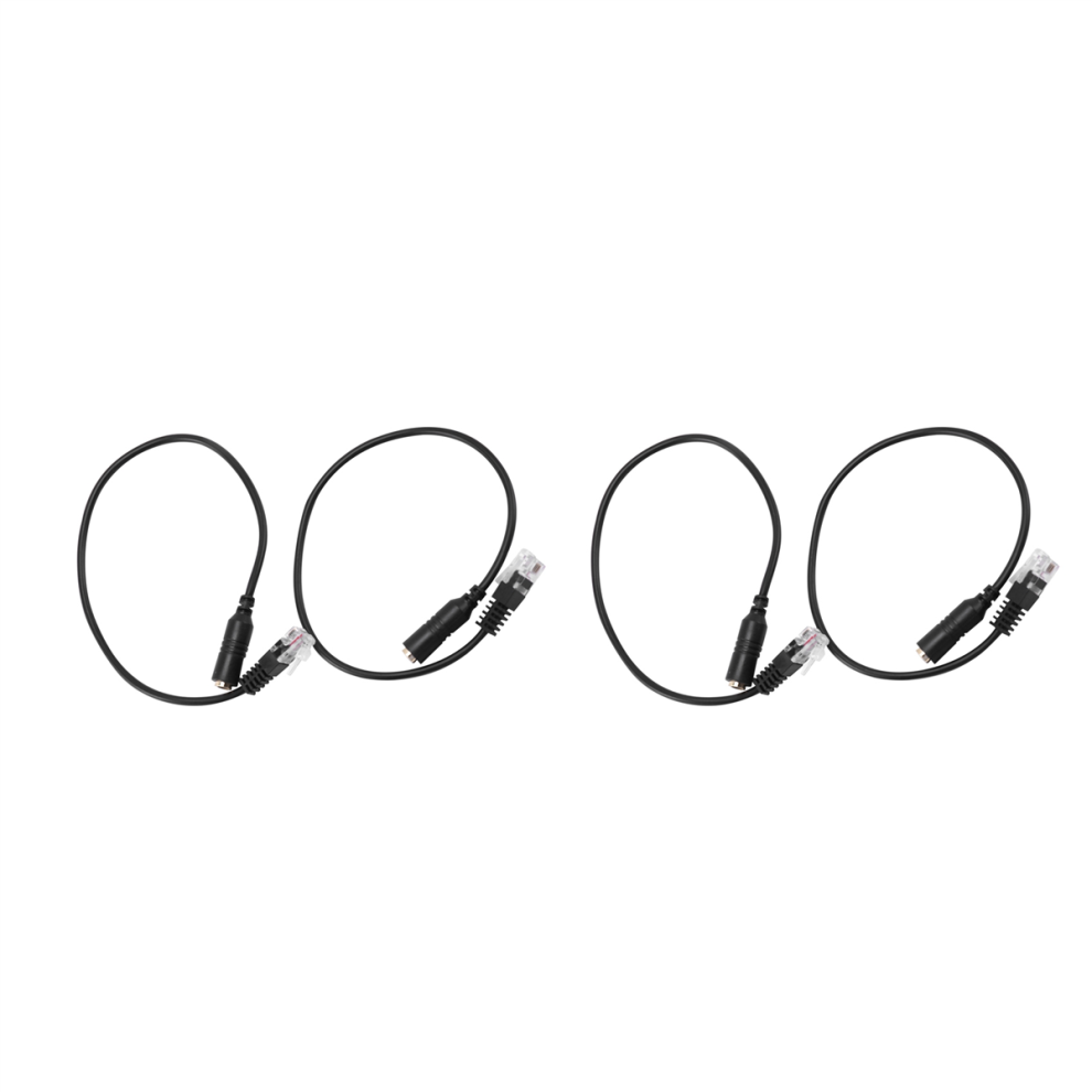 4Pc 3.5Mm Stereo Audio Headset To For Jack Female Male Rj9 Plug Adapter Converter Cable Cord 4853799452514