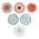 Set of 6 Coasters for Drinks Absorbent Round Ceramic Stone Coaster 1