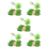 200X Green Coconut Tree Toothpicks Paper Umbrellas Handmade Cocktail Parasol Sticks for Decorations 1