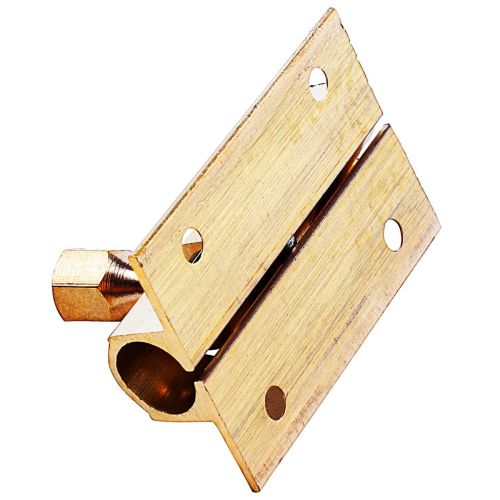 5 peças de 1,5 polegadas de comprimento, trava de porta de latão, trava deslizante, parafuso de barril, dourado 2