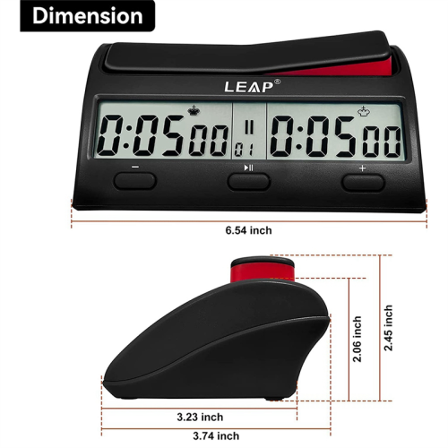 LEAP Chess Clock Advanced Digital 7 Type 38 -ajastuksella 1