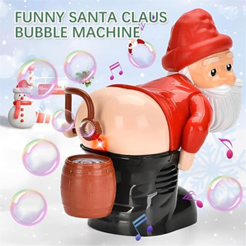 Funny Santa Bubble Blowing Machine for Outdoor & Indoor Activity 1Set 1