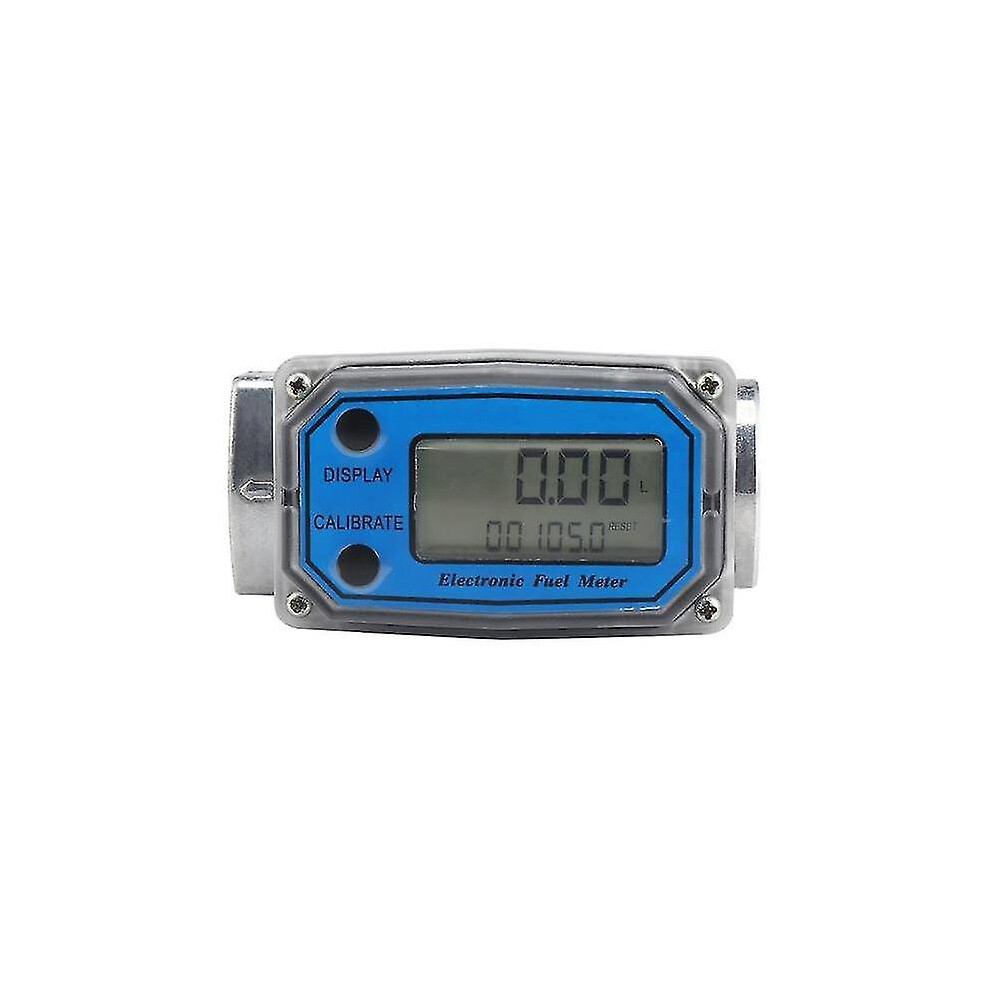 (Blue) Allsome Llw - 25 Digital Turbine Flow Meter For Measuring Gasoline Diesel Kerosene 8792504064450