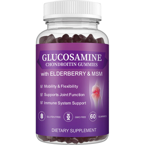 (1 pcs) Glucosamine Chondroitin Gummies, Extra Strength Joint Support Gummies With Msm