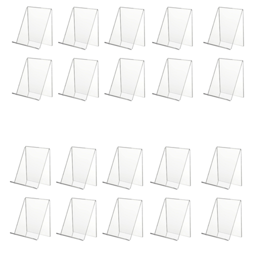 Supporto Per Libri In Acrilico Da 20 Pezzi, Supporto Espositivo Trasparente, Supporto Trasparente Per Esporre Immagini, Gioielli, Supporto Per Orologi