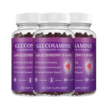 (3 pcs) Glucosamine Chondroitin Gummies, Extra Strength Joint Support Gummies With Msm