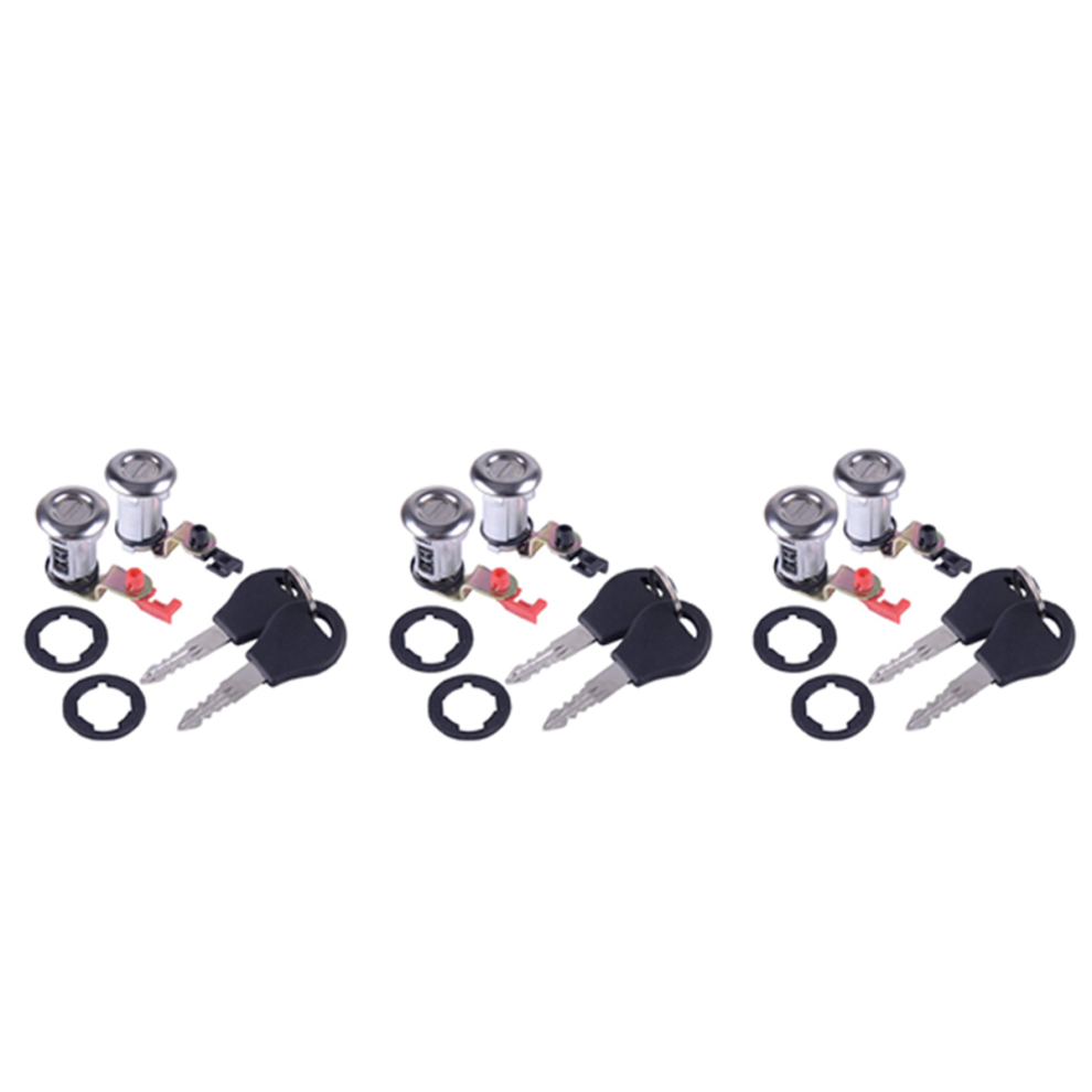 3X Car Left And Right Door Lock Kit With Key For Pickup 1987 -1991 80600-01G25 4853799452743