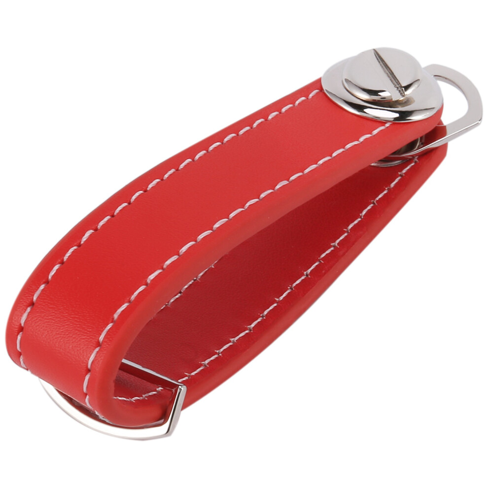 Car Key Pouch Case Wallet Holder Chain Ring Pocket Red 4852972303124
