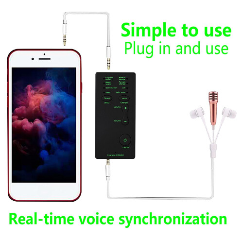 Voice Changer, Handheld Microphone Changer for Kids Friends 2