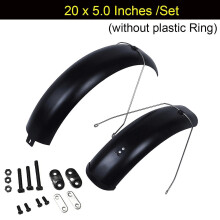 20x4.0 20x5.0 Fat Tire Fender E-bike 20inch Snowboard Electric Bicycle Mudguard Wing Plastic Sturdy Durable Mud Guard