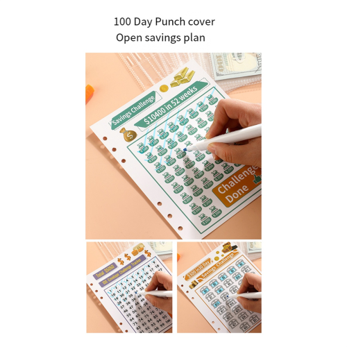 Risparmio 100 Envelope Challenge Binder per Save 5050 Blue 2