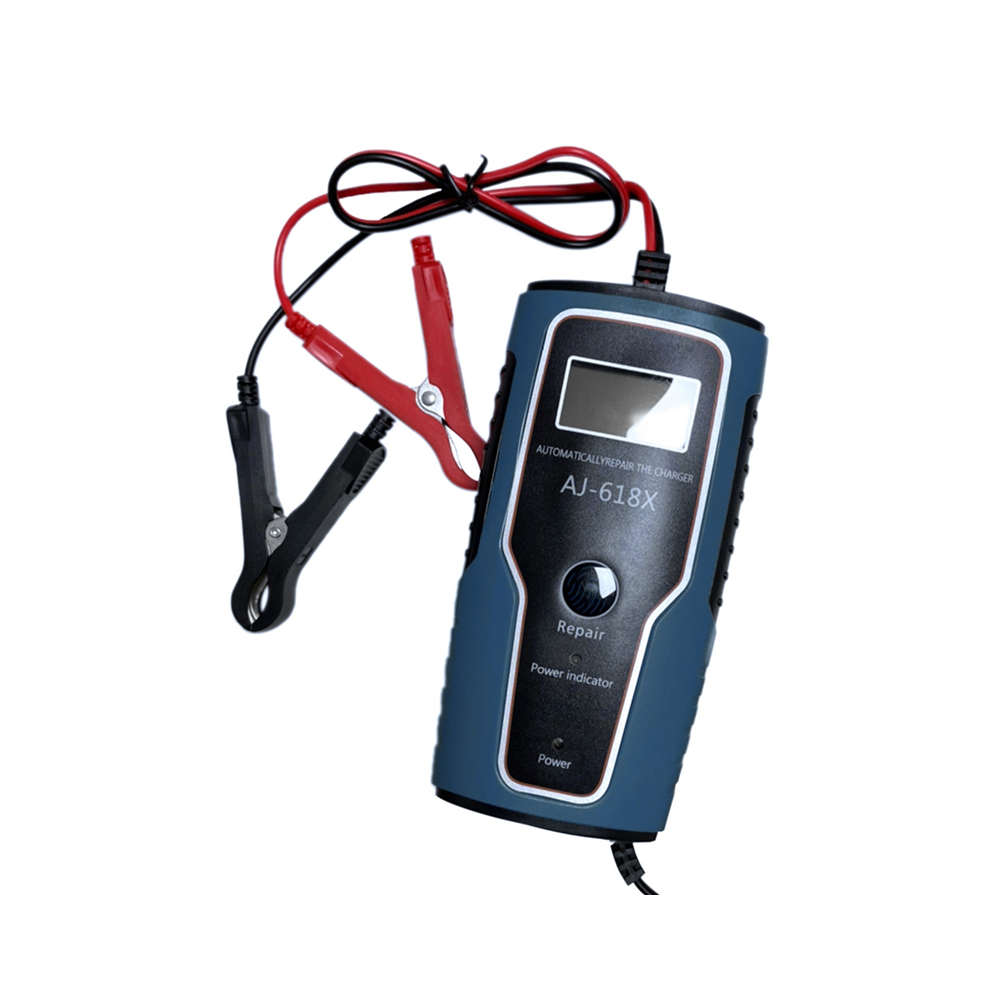 Chargeur de batterie de voiture et moto entièrement automatique 12 V avec prise américaine