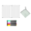 2-pack akryl magnetisk whiteboard för kylskåp 1