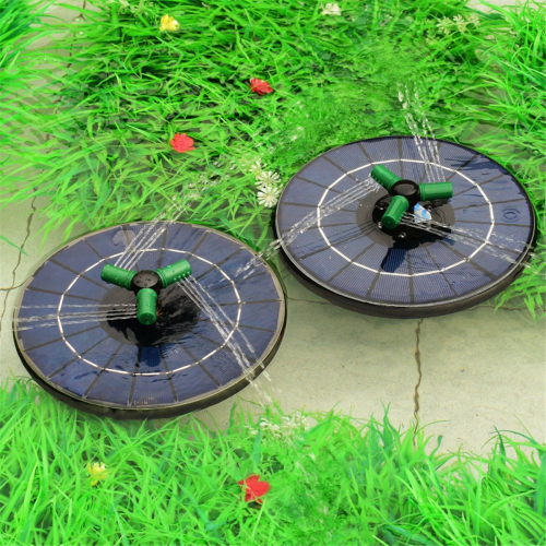 Pompa per fontana solare da 6 W per giochi d'acqua con cavo 2