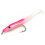 Fake Fishing Lure Sea Bait with Hook Eel 5cm/0.6G T Tail Soft Insect Simulation 30Pcs Pink 2