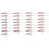 Fake Fishing Lure Sea Bait with Hook Eel 5cm/0.6G T Tail Soft Insect Simulation 30Pcs Pink 1