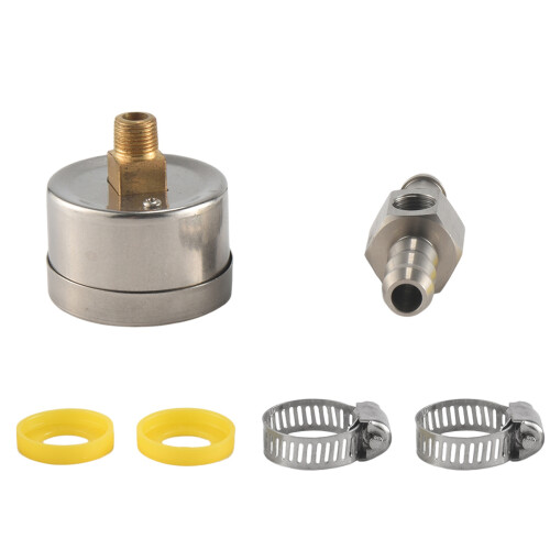 Μετρητής Πίεσης Καυσίμου 1/8 NPT (140 Psi) με προσαρμογέα Τ τύπου 3/8 ιντσών 2