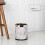 Marble Pattern 10L Trash Can Living Room Bathroom Kitchen Bin 3