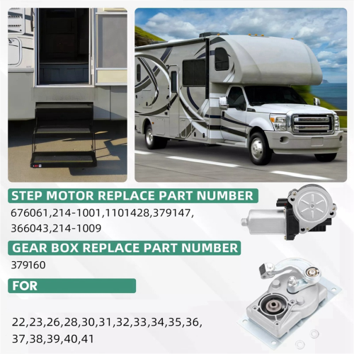 Motor de passo para RV para degraus elétricos automáticos Kwikee 1