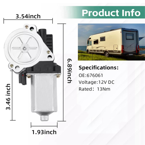 Motor de passo para RV para degraus elétricos automáticos Kwikee 2