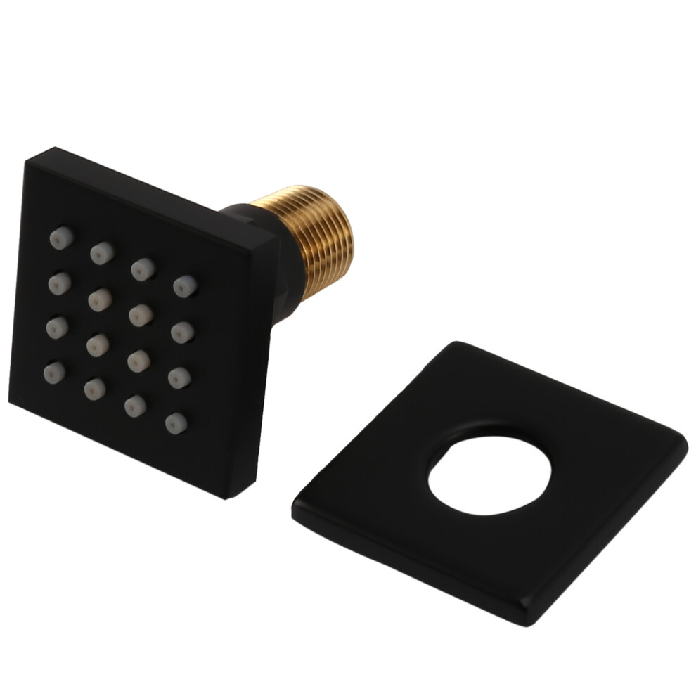 Shower Spa Brass Square Massage Body Brushed Nickel Matte Black-image-OPC-PFXC9XG-NEW