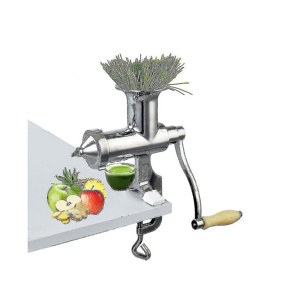 Hand Stainless Steel Wheatgrass Juicer Manual Auger Slow Squeezer Fruit Wheat Grass Vegetable Orange Juice Extractor-image-OPC-PFXC9XW-NEW