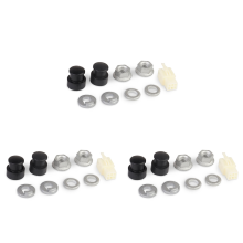 3X E-Bike Motor für elektrisches Fahrrad, Axe M12, vorderer Blockierbolzen / Blockierring / mittlerer Durchmesser / gefräster Cache mit 12-mm Bolzen
