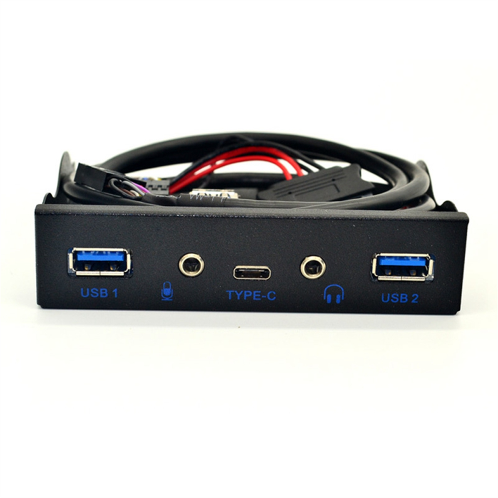 Usb Hub 5 Port 3.1 Front Panel Mic Adapter For Desktop 3.5Inch 4853799499717