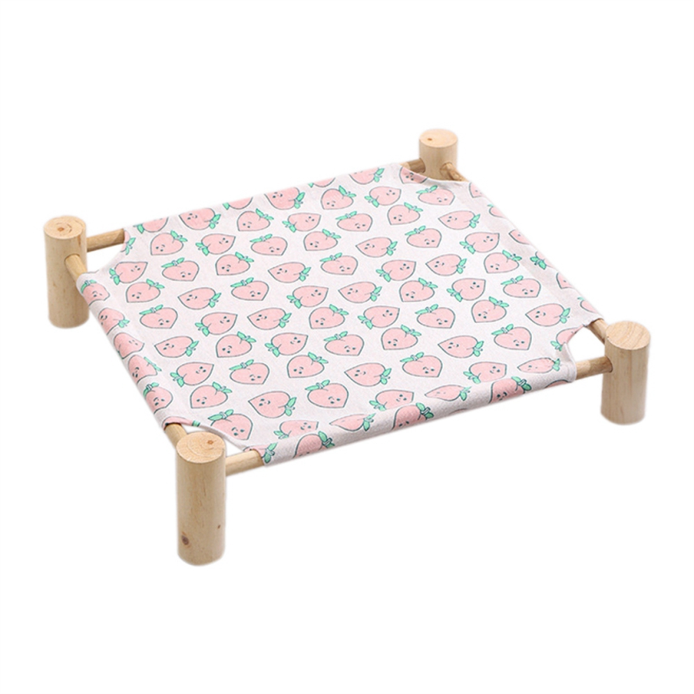 Lit Hamac SuréLevé En Wood FüR Chat Und Chien Mit Refroidissement A-image