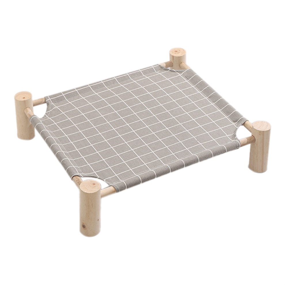 Lit hamac surélevé en bois pour chat et chien avec refroidissement