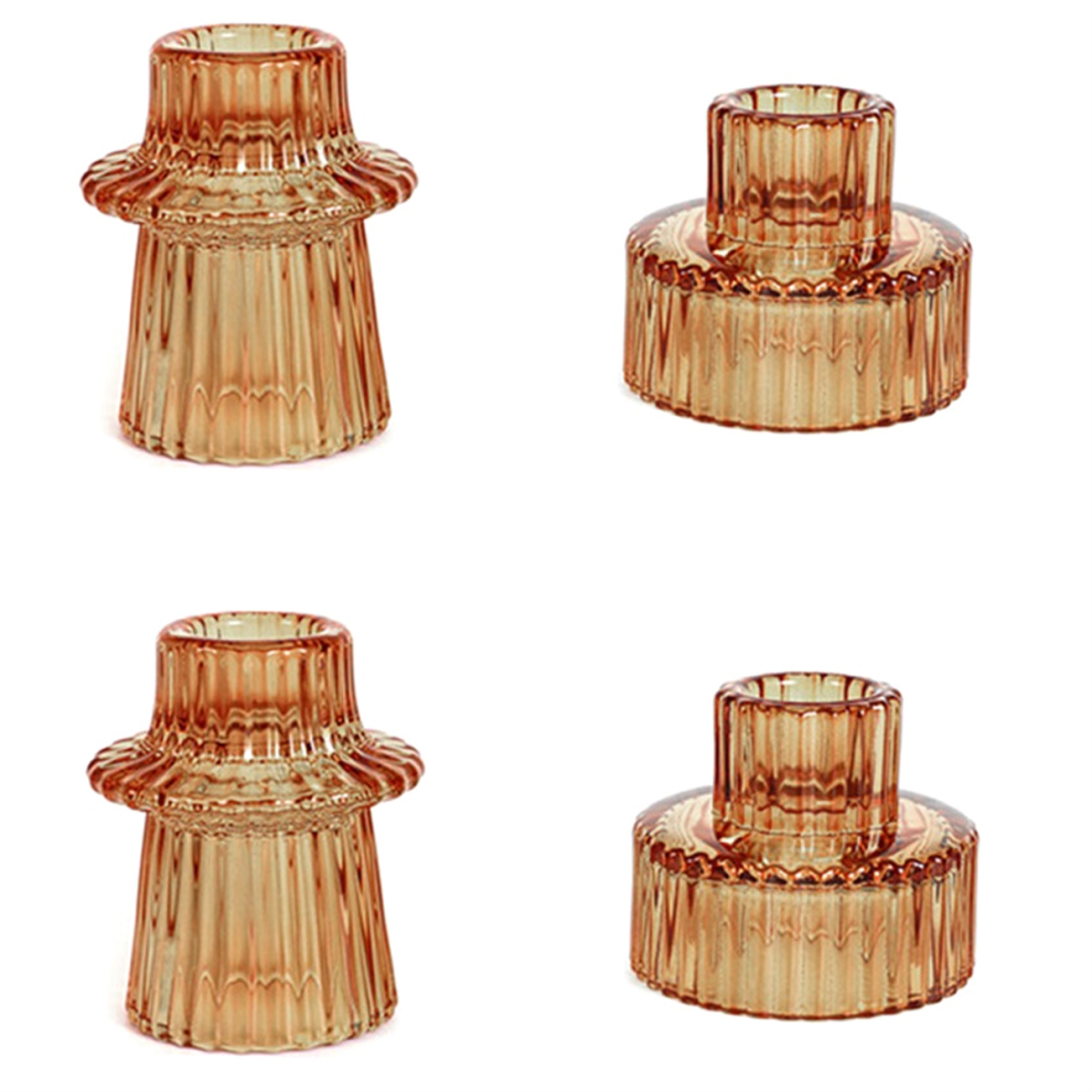 Portacandele In Vetro, Portacandele Conico Per Decorazioni Nuziali, B