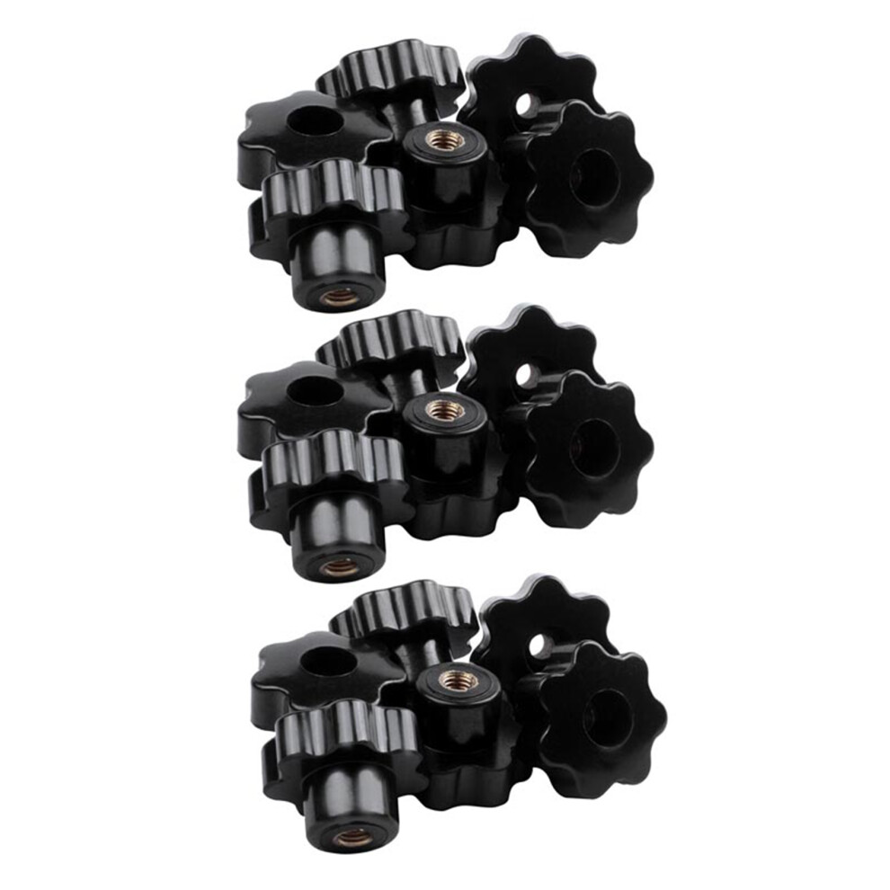 Machinery Latche Knurled Clamping Nuts Knob Grip M8 Female Thread 18Pcs 4852972347388