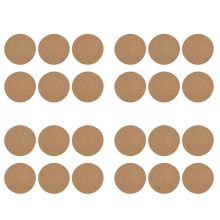 Round Braided Placemats Set of 24 Handmade 7 Inch Heat Resistant Thick Hot Pads Mats Coaster
