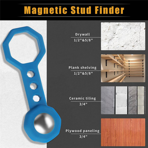 2X Σάρωση τοίχου Stud Finder, μαγνητική δύναμη έλξης 27 λιβρών, για γυψοσανίδα 2