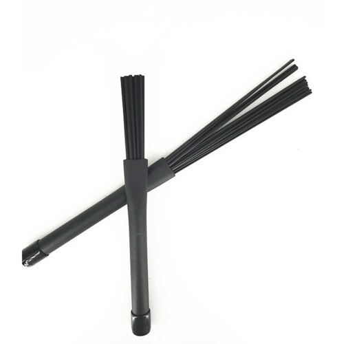 1 ζεύγος πινέλων Jazz Drum Brushes Retractable Sticks 32 cm μαύρο 1