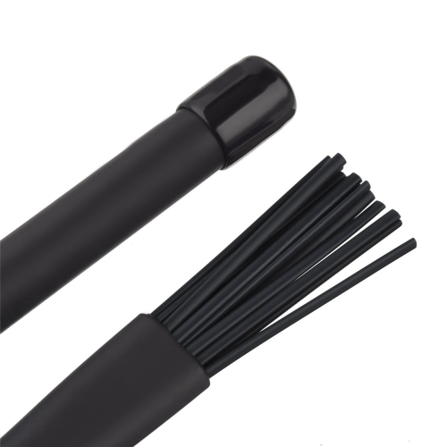2 ζεύγη πινέλων Jazz Drum, ανασυρόμενα sticks, 32 cm, μαύρα 1